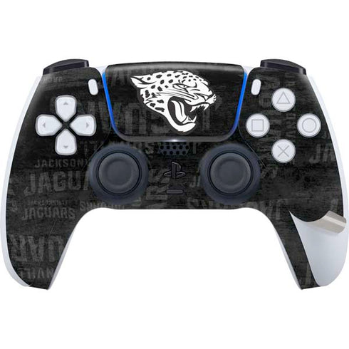 NFL Jacksonville Jaguars Black & White PS5 Pro Bundle Skin