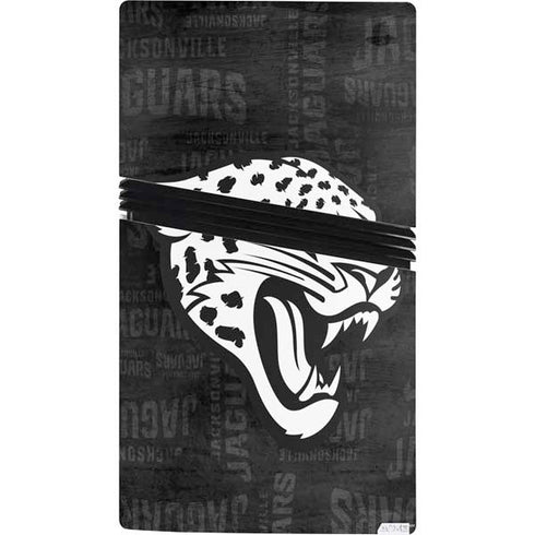 NFL Jacksonville Jaguars Black & White PS5 Pro Console Skin