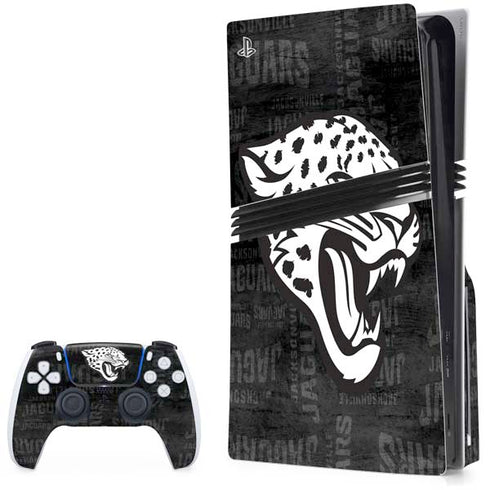 NFL Jacksonville Jaguars Black & White PlayStation PS5 Skins