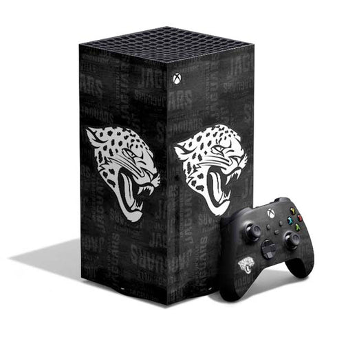 NFL Jacksonville Jaguars Black & White XBox Series X Digital Edition Bundle Skin