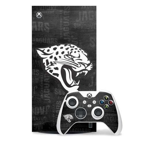 NFL Jacksonville Jaguars Black & White Xbox Series X Skins