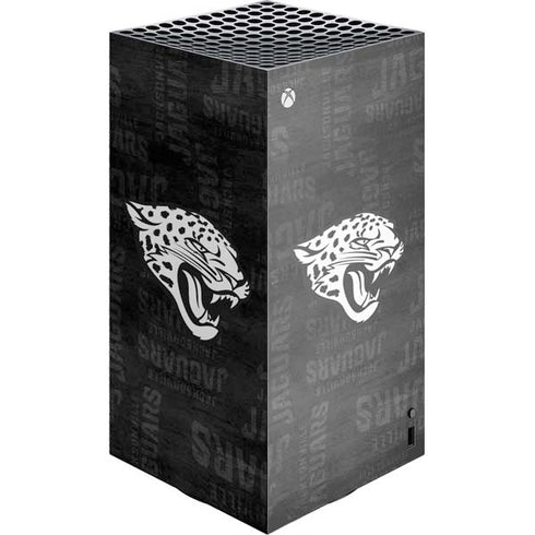 NFL Jacksonville Jaguars Black & White XBox Series X Digital Edition Console Skin