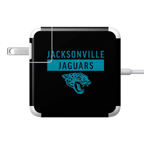 NFL Jacksonville Jaguars Black Performance Series 85W Power Adapter (15 and 17 inch MacBook Pro Charger) Skin
