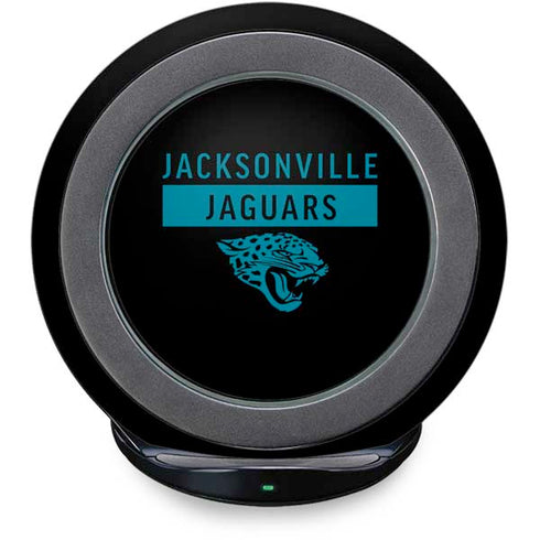 NFL Jacksonville Jaguars Black Performance Series Fast Charge Wireless Charging Stand Skin