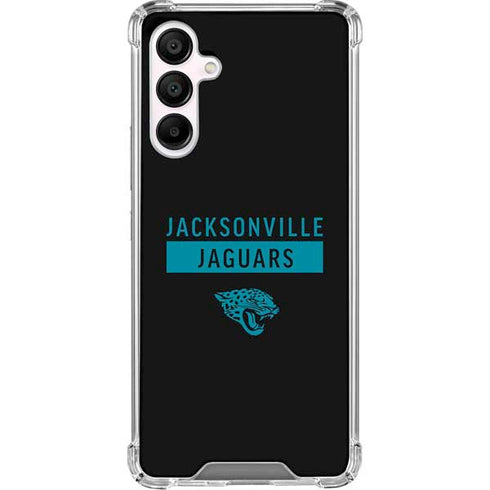 NFL Jacksonville Jaguars Black Performance Series Galaxy A16 5G Clear Case