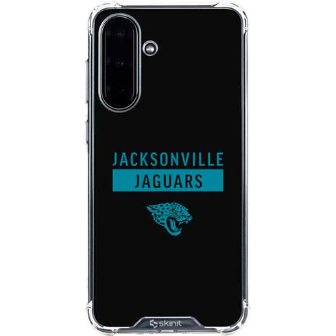 NFL Jacksonville Jaguars Black Performance Series Galaxy A36 5G Clear Case
