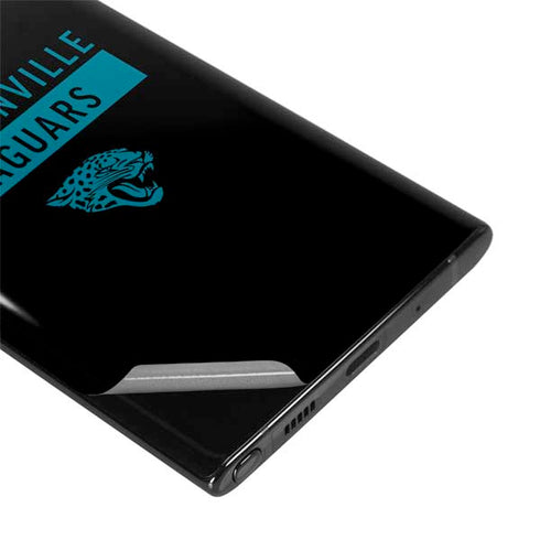 NFL Jacksonville Jaguars Black Performance Series Galaxy Note 10 Plus Skin