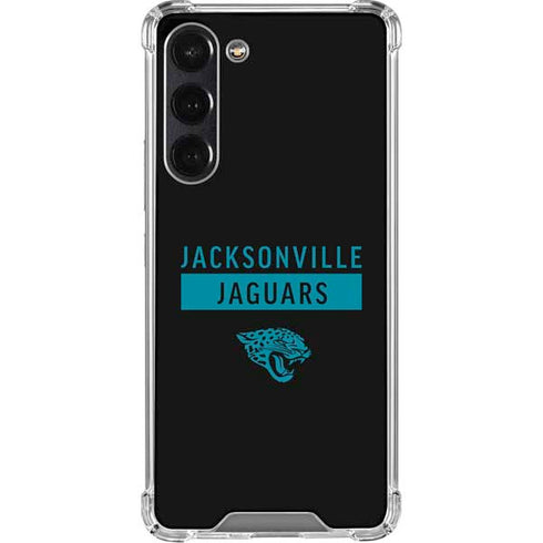 NFL Jacksonville Jaguars Black Performance Series Galaxy S24 FE Clear Case