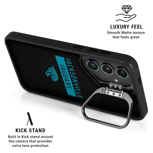 NFL Jacksonville Jaguars Black Performance Series Galaxy S24 Kickstand Case