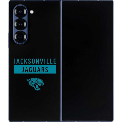 NFL Jacksonville Jaguars Black Performance Series Galaxy Z Fold6 Skin