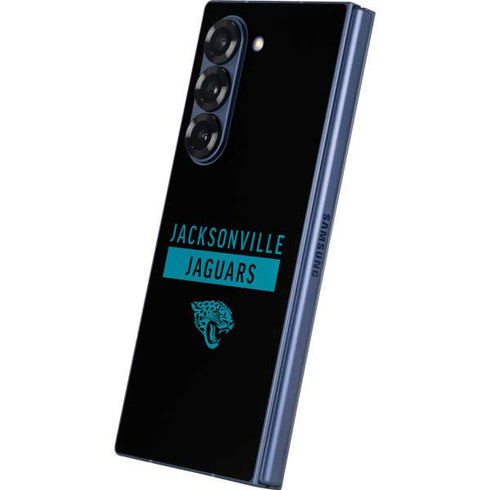 NFL Jacksonville Jaguars Black Performance Series Galaxy Z Fold6 Skin