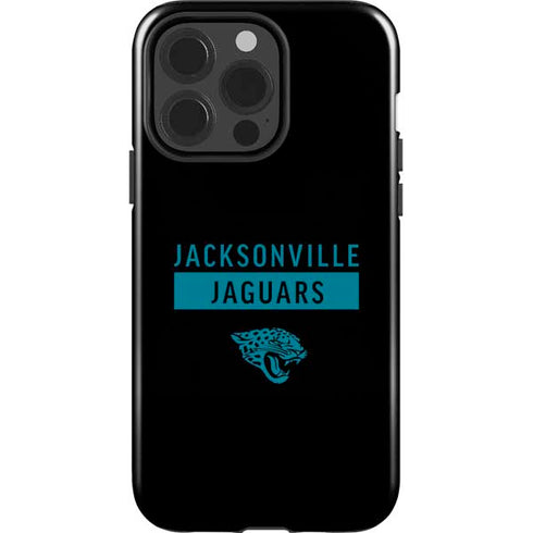 NFL Jacksonville Jaguars Black Performance Series iPhone 15 Pro Impact Case