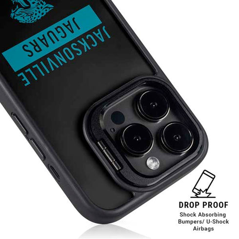 NFL Jacksonville Jaguars Black Performance Series iPhone 15 Pro Max Kickstand Case