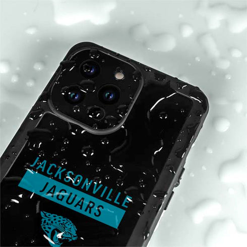 NFL Jacksonville Jaguars Black Performance Series iPhone 15 Pro Waterproof Case