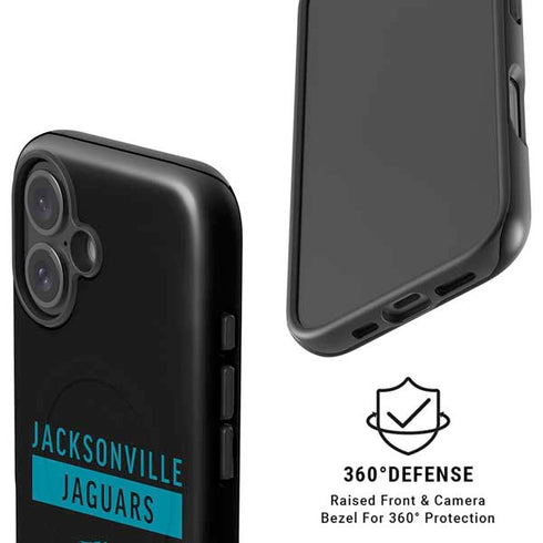 NFL Jacksonville Jaguars Black Performance Series iPhone 16 Magsafe Impact Case