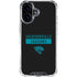 NFL Jacksonville Jaguars Black Performance Series iPhone 16 Plus Clear Case