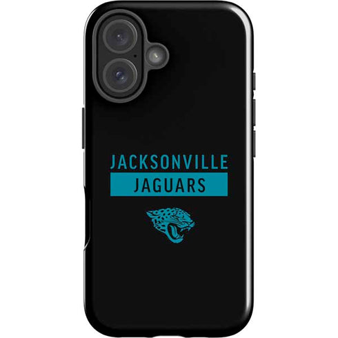 NFL Jacksonville Jaguars Black Performance Series iPhone 16 Plus Impact Case
