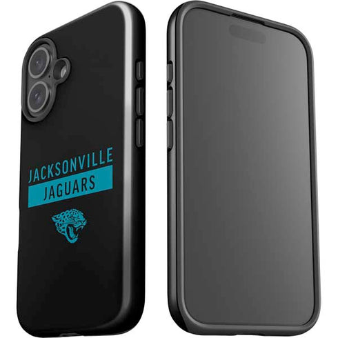 NFL Jacksonville Jaguars Black Performance Series iPhone 16 Plus Impact Case