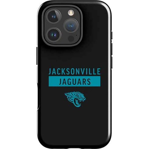 NFL Jacksonville Jaguars Black Performance Series iPhone 16 Pro Max Impact Case