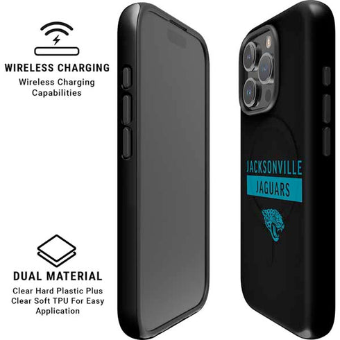 NFL Jacksonville Jaguars Black Performance Series iPhone 16 Pro Max Magsafe Impact Case