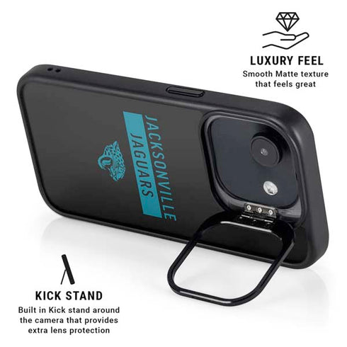 NFL Jacksonville Jaguars Black Performance Series iPhone 16e Kickstand Case