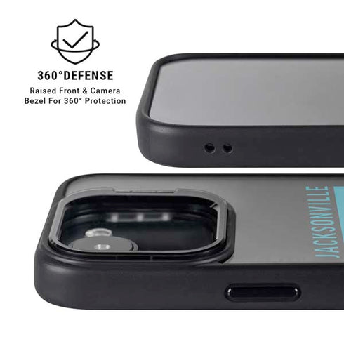 NFL Jacksonville Jaguars Black Performance Series iPhone 16e Kickstand Case