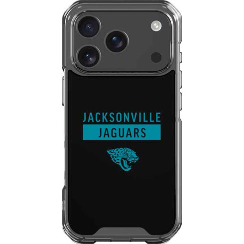 NFL Jacksonville Jaguars Black Performance Series iPhone 18 Pro Clear Case