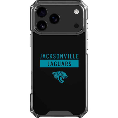 NFL Jacksonville Jaguars Black Performance Series iPhone 18 Pro Max Clear Case
