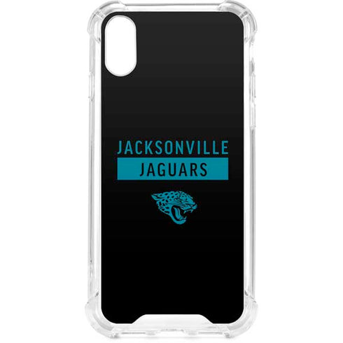 NFL Jacksonville Jaguars Black Performance Series iPhone XS Clear Case