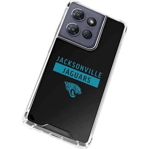 NFL Jacksonville Jaguars Black Performance Series Moto G 5G (2025) Clear Case