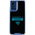 NFL Jacksonville Jaguars Black Performance Series Moto G 5G (2024) Clear Case