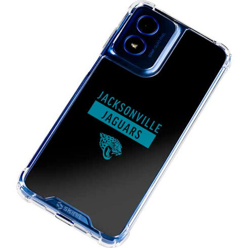 NFL Jacksonville Jaguars Black Performance Series Moto G 5G (2024) Clear Case