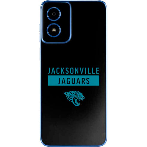NFL Jacksonville Jaguars Black Performance Series Moto G Play 4G (2024) Skin