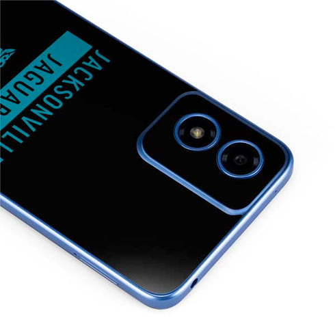 NFL Jacksonville Jaguars Black Performance Series Moto G Play 4G (2024) Skin