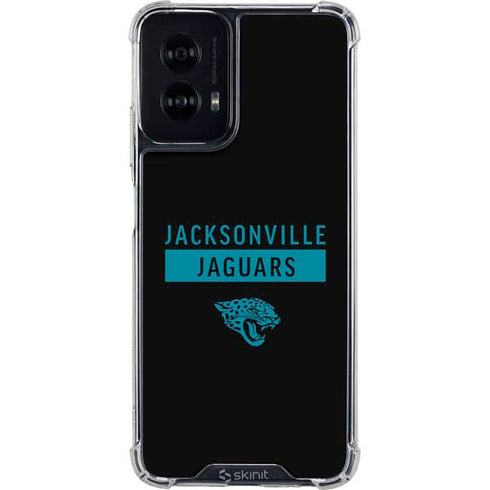 NFL Jacksonville Jaguars Black Performance Series Moto G Power 5G (2024) Clear Case