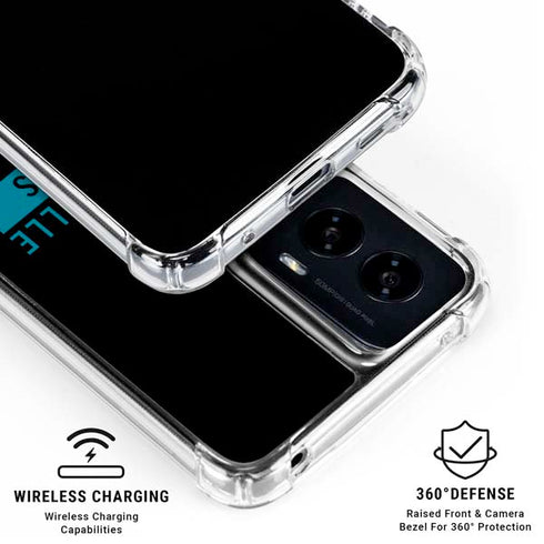 NFL Jacksonville Jaguars Black Performance Series Moto G Power 5G (2024) Clear Case