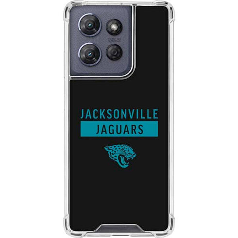 NFL Jacksonville Jaguars Black Performance Series Moto G Power 5G (2025) Clear Case