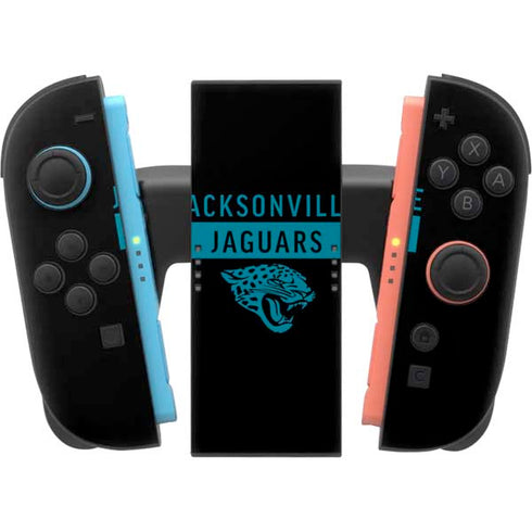 NFL Jacksonville Jaguars Black Performance Series Nintendo Switch 2 (2025) Joy-Con Controller Skin