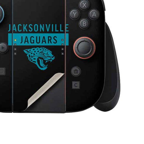 NFL Jacksonville Jaguars Black Performance Series Nintendo Switch 2 (2025) Joy-Con Controller Skin