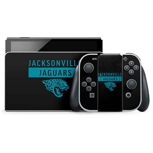 NFL Jacksonville Jaguars Black Performance Series Nintendo Skins
