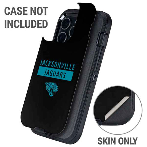 NFL Jacksonville Jaguars Black Performance Series Otterbox Defender iPhone Skin