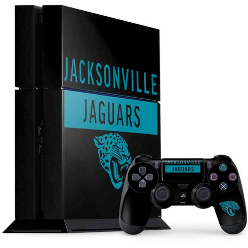 NFL Jacksonville Jaguars Black Performance Series PlayStation PS4 Skins