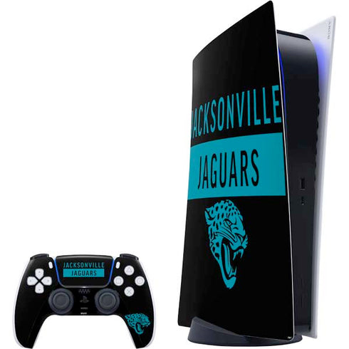 NFL Jacksonville Jaguars Black Performance Series PlayStation PS5 Skins
