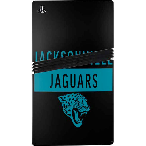 NFL Jacksonville Jaguars Black Performance Series PS5 Pro Console Skin