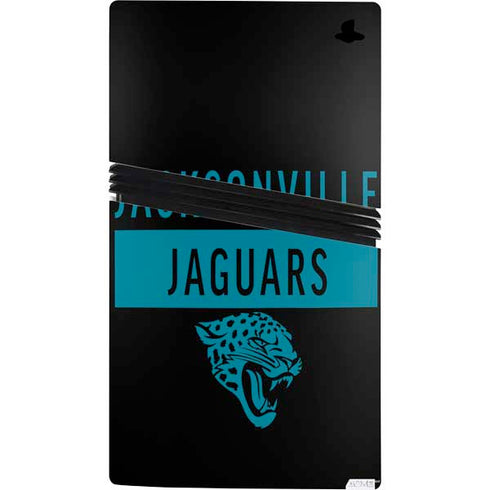 NFL Jacksonville Jaguars Black Performance Series PS5 Pro Console Skin