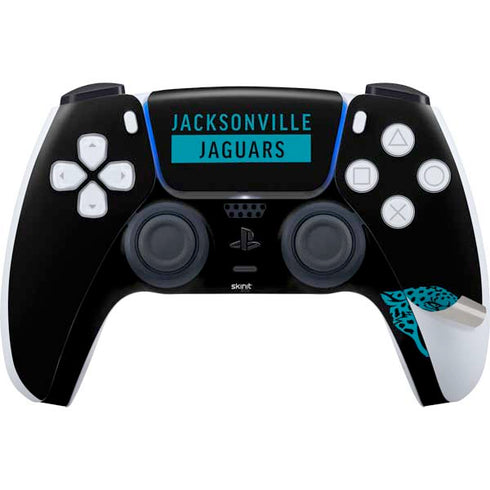 NFL Jacksonville Jaguars Black Performance Series PS5 Pro Disk Bundle Skin