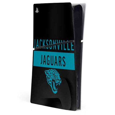 NFL Jacksonville Jaguars Black Performance Series PS5 Slim Digital Edition Console Skin