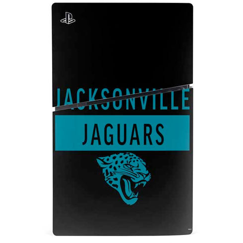 NFL Jacksonville Jaguars Black Performance Series PS5 Slim Digital Edition Console Skin