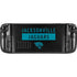 NFL Jacksonville Jaguars Black Performance Series Steam Deck Handheld Gaming Computer OLED Skin