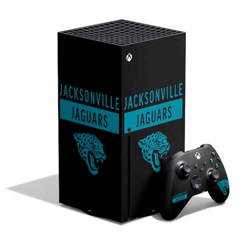 NFL Jacksonville Jaguars Black Performance Series Xbox Series X Bundle Skin